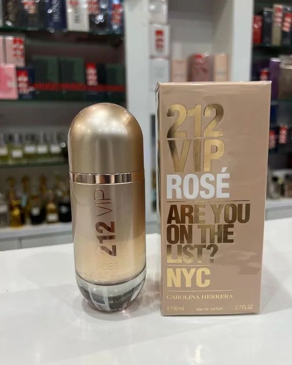 Perfume 212 VIP Rosé Edp- Carolina Herrera - 80ml Lacrado Novo e Original 