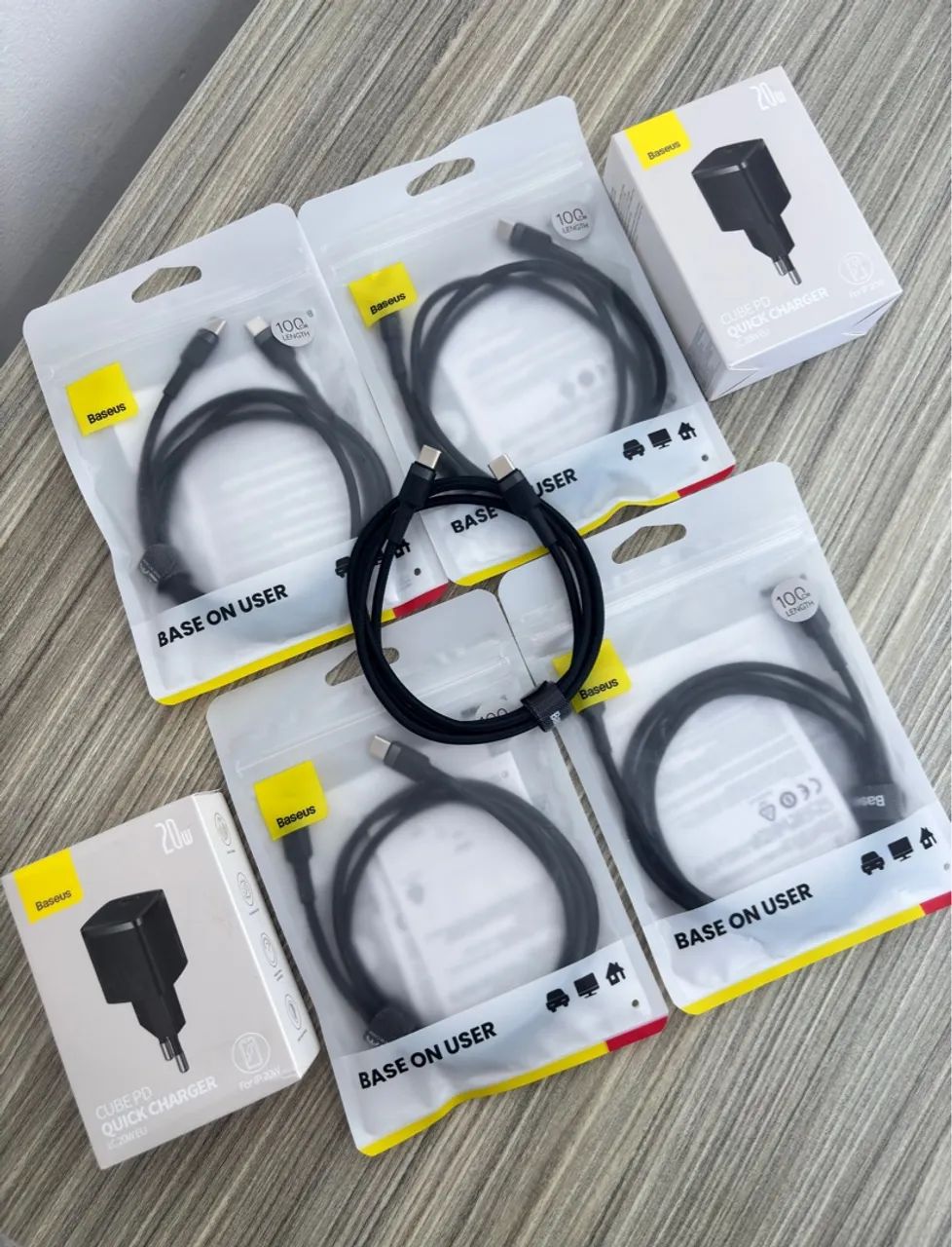 Carregador Baseus PD 20W + Cabo USB-C - Foto 4