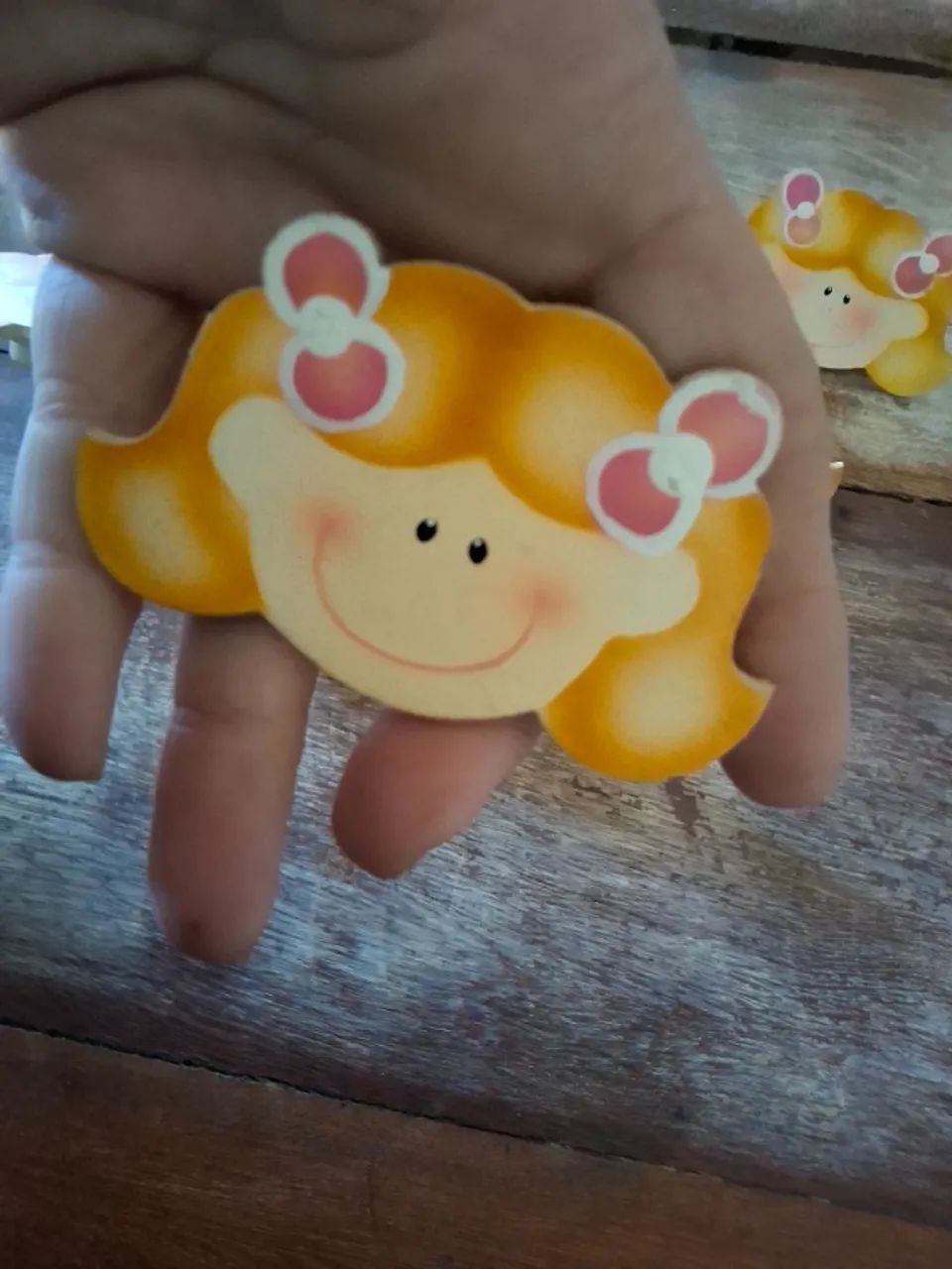 Kit com 8 puxadores de movel armario comoda infantil menina MDF - Foto 4