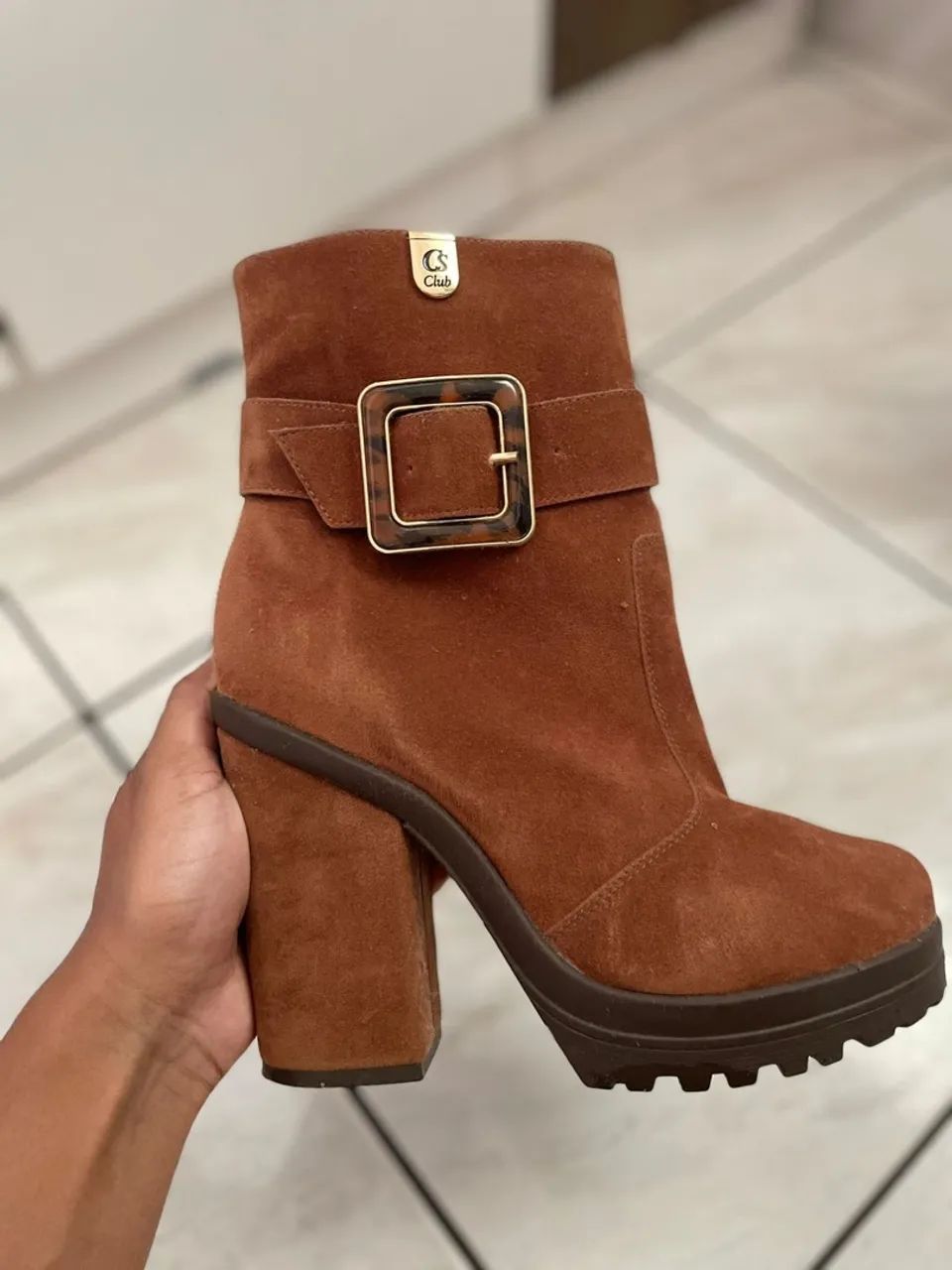 BOTA MARROM CARMEN STEFFENS - Foto 2