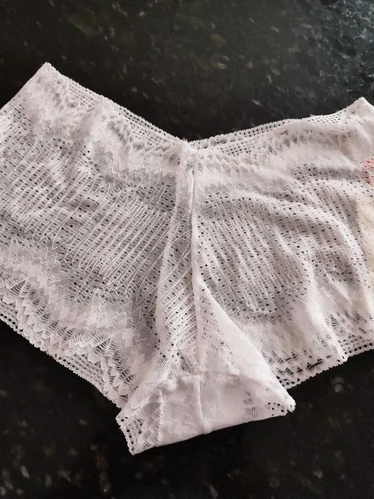 Calcinha renda branca