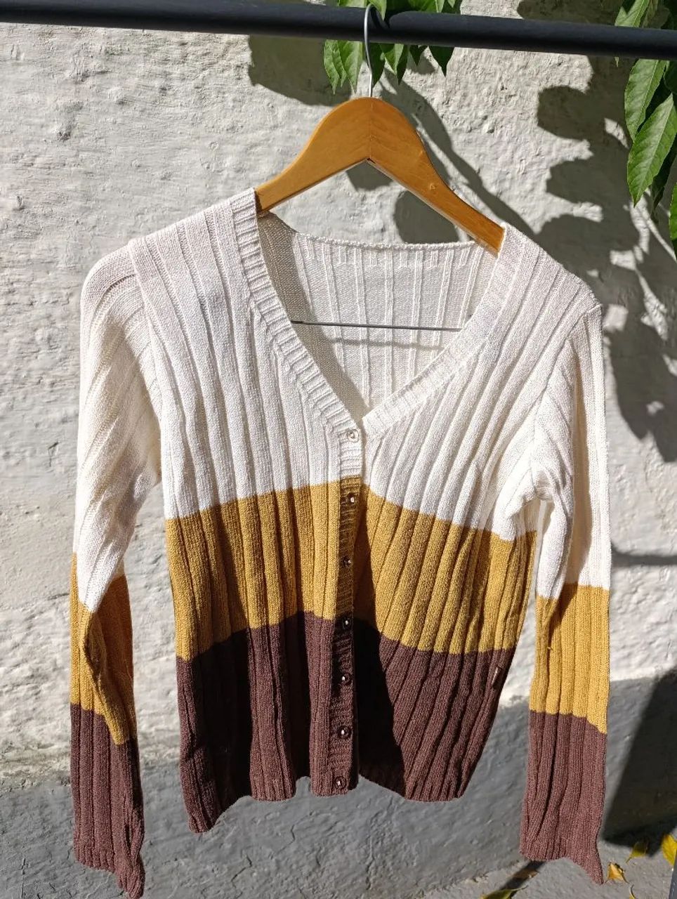 Cardigan Tricot Color Block - Foto 2