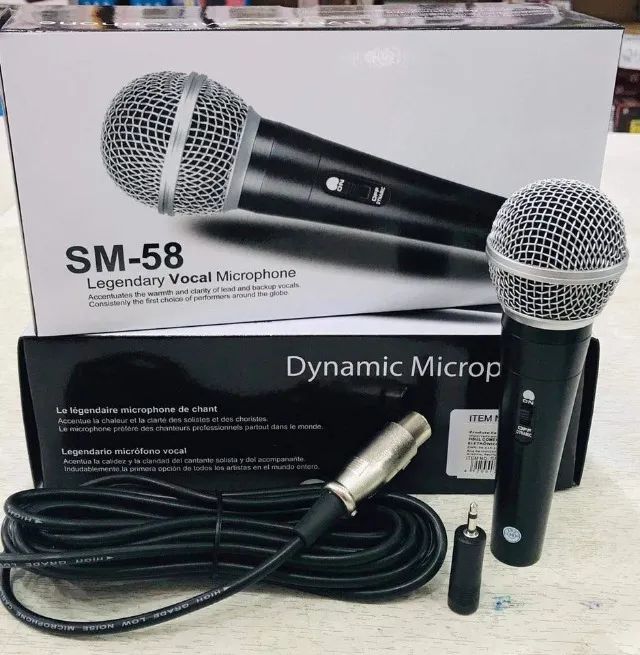 Microfone com fio sm58 (entregamos) - Foto 2