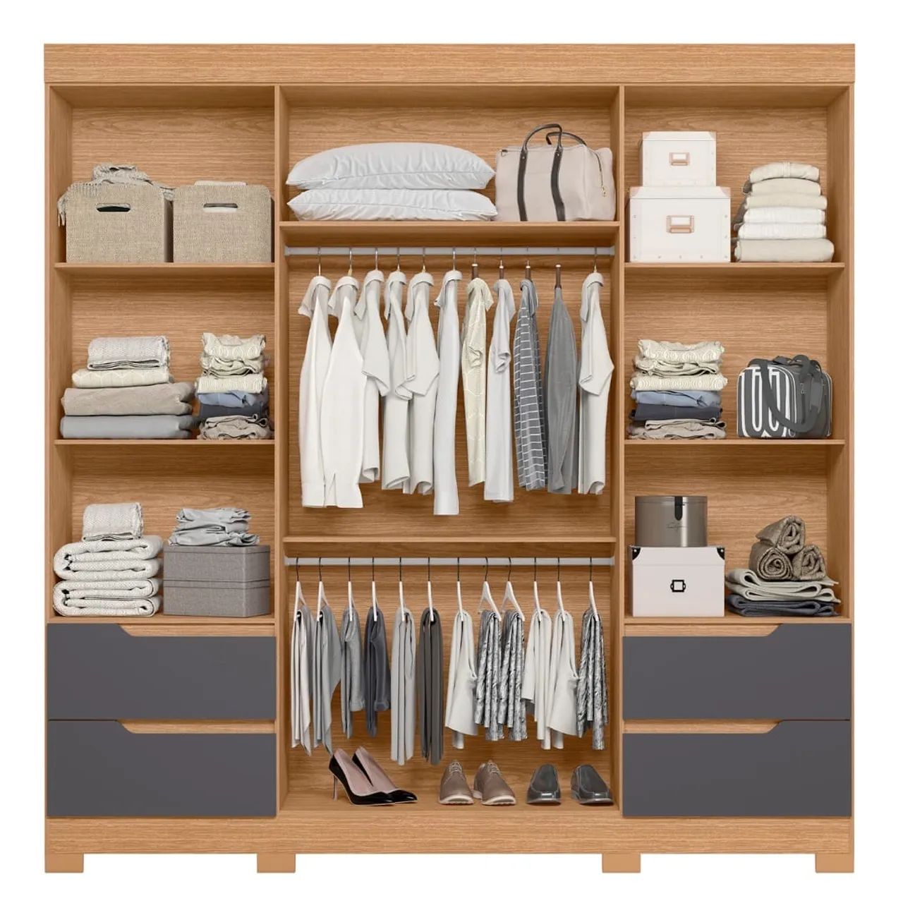 Guarda Roupa vivace espaçoso casal com espelho e gavetas perfeito ? - Foto 3