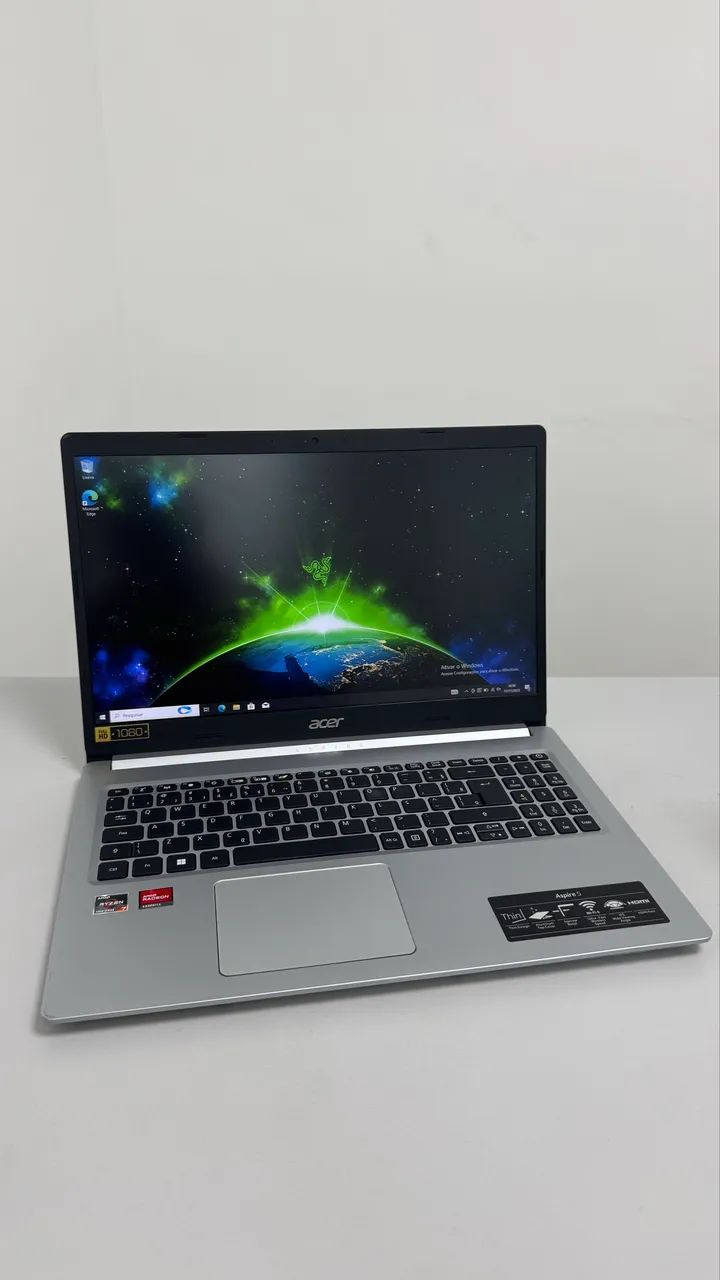 Notebook Acer Aspire 5 ? Acer Aspire 5 ?  Ryzen 7 5700U ( equivalente a i7-12° Geração ) 