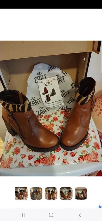 Bota couro nova Zart - Foto 3