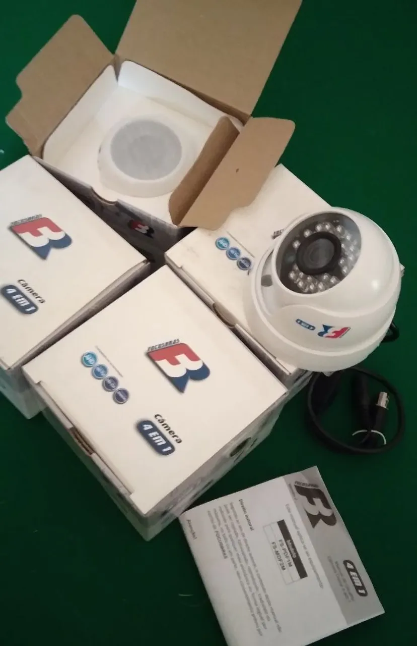 Kit 4 Câmeras de Segurança 4 em 1 - Novo