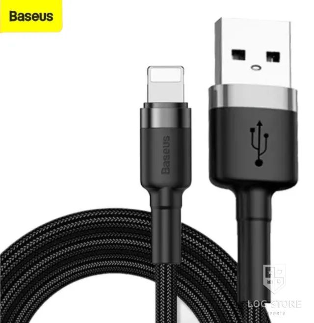  Cabo USB Baseus Para iPhone do 5 ao 14 Carregamento Rápido de 2.4A Dados e Carregamento - Foto 4