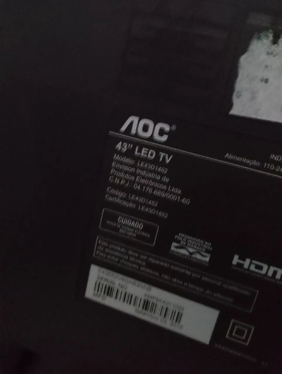 TV AOC - "deu pani no led" Tela grande e imagem de alta qualidade - Foto 2
