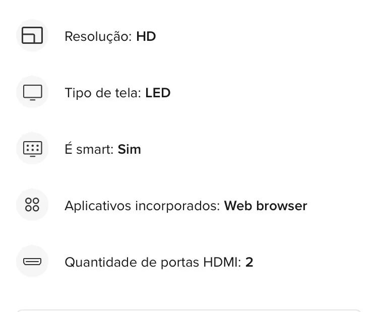 Smart tv LG 28 polegadas64573484132610123