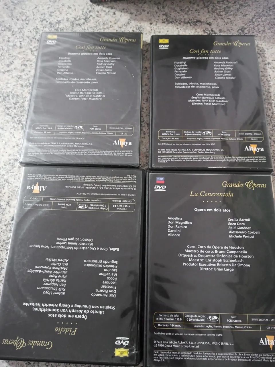 4 DVDS Grandes Operas Beethoven Mozart Rossini - Foto 2