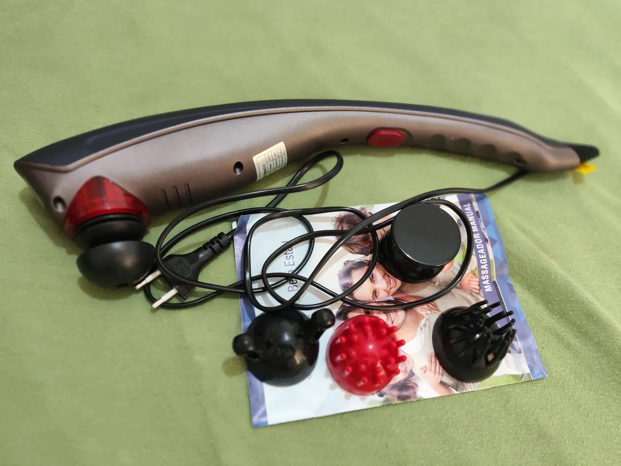 Massageador Elétrico Corporal Completo - Várias Ponteiras