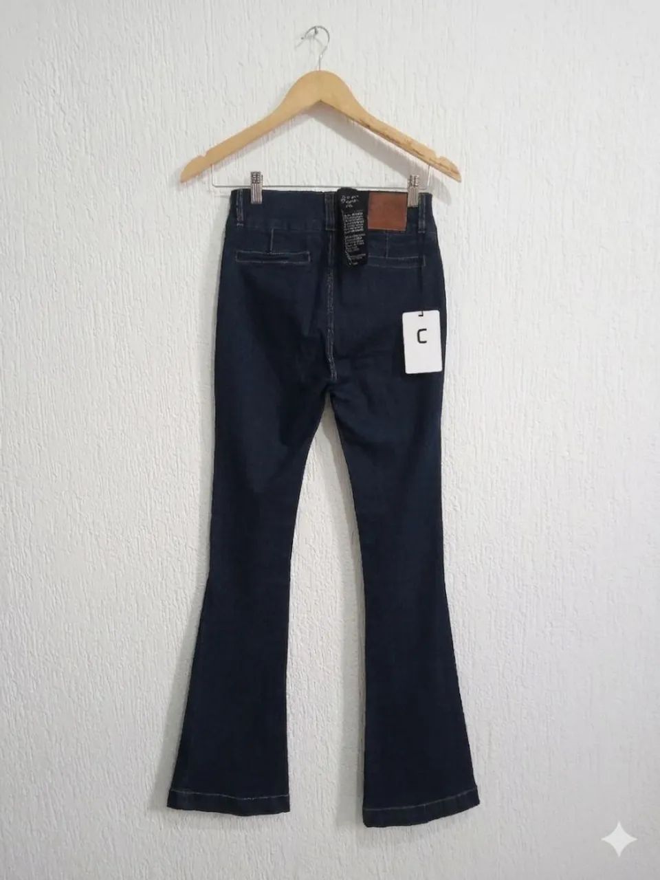 Calça wide leg da Canal, cor índigo blue escuro - Foto 2