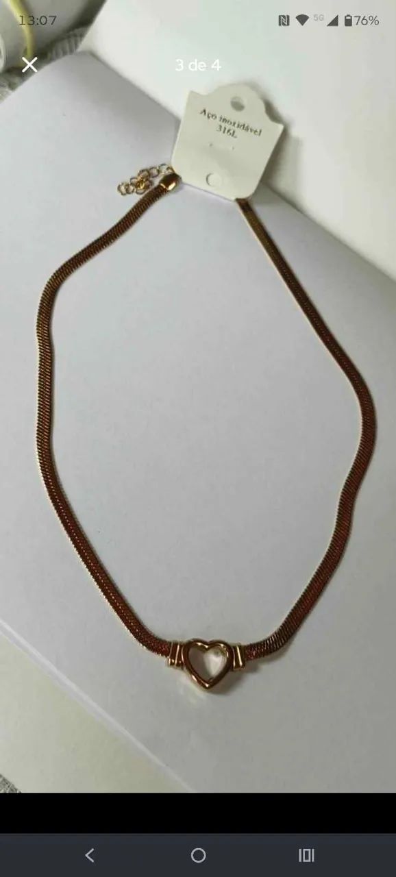 Colar dourado  - Foto 2