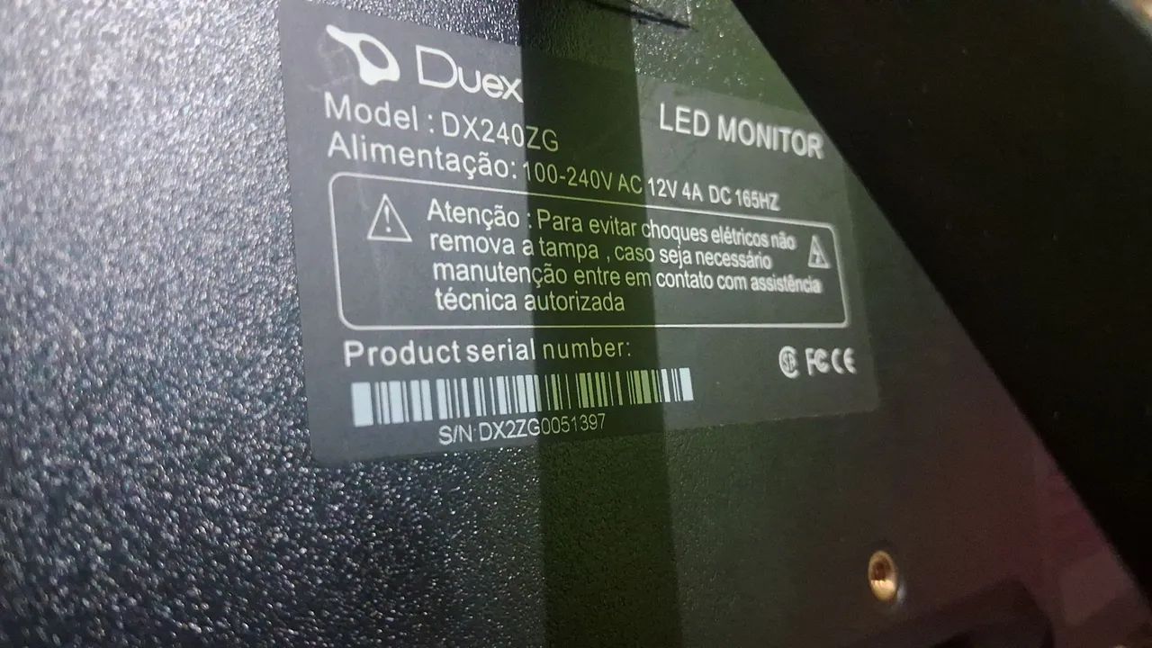 [SUCATA] Monitor Duex 24 polegadas 165hz 1080p LED bivolt - Foto 3