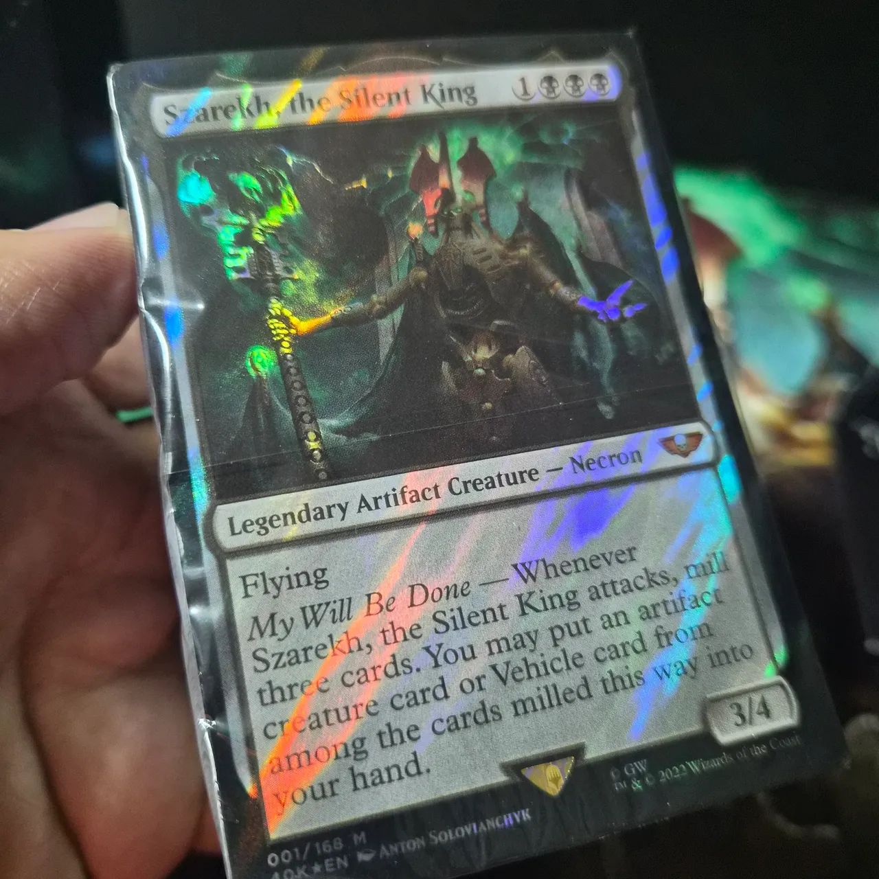 Deck Magic - Warhammer: Necron Szarekh (collector foil) - Foto 3