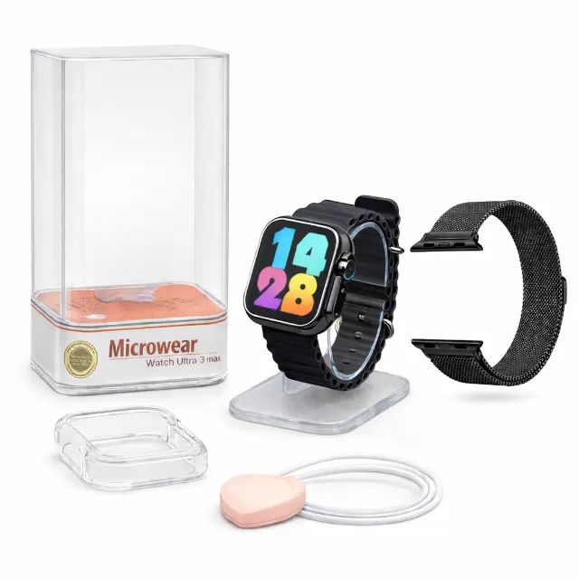 Relógio Smartwatch Microwear Ultra 3 Mini 38mm Séries 10 Feminino Infantil Ips Chat GPT - Foto 2