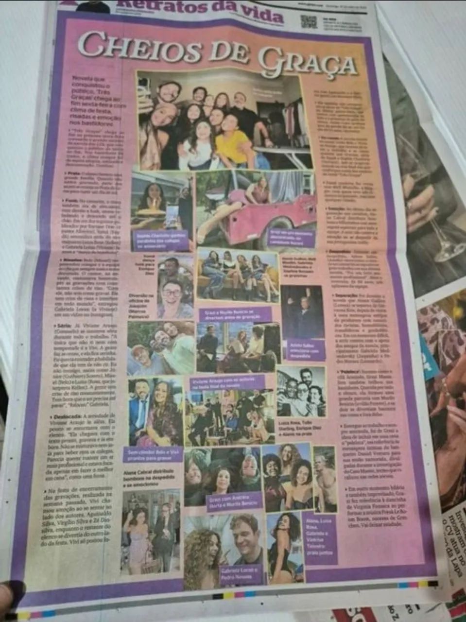 Jornal Extra 10.05, com poster Loquinha Alanis e Gabi (raro) - Foto 3