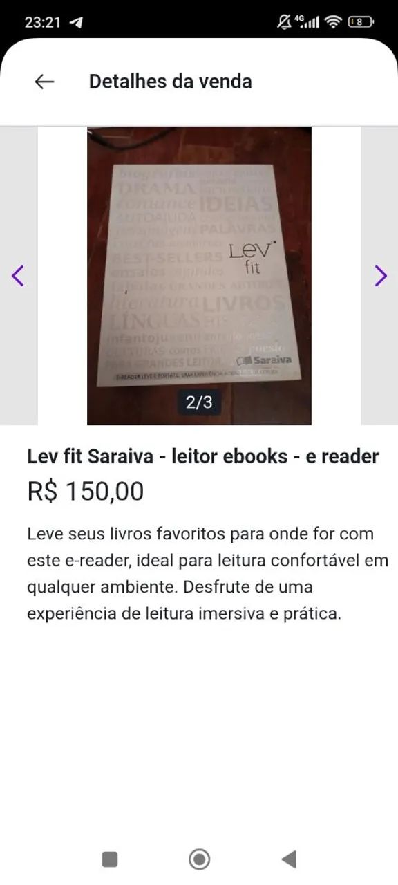 Lev fit Saraiva - leitor digital e-reader - Foto 2