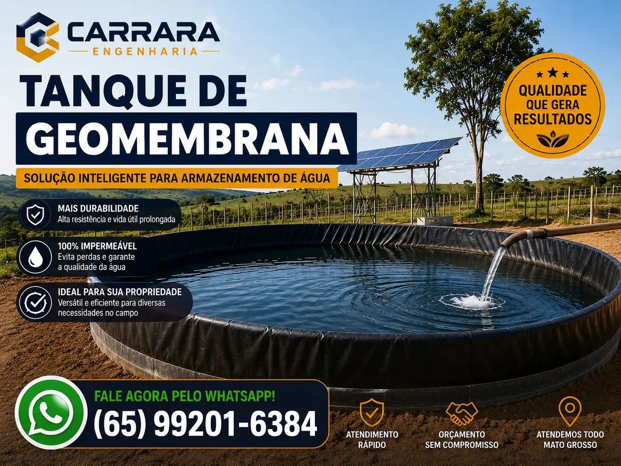 Tanque GEOMEMBRANA 