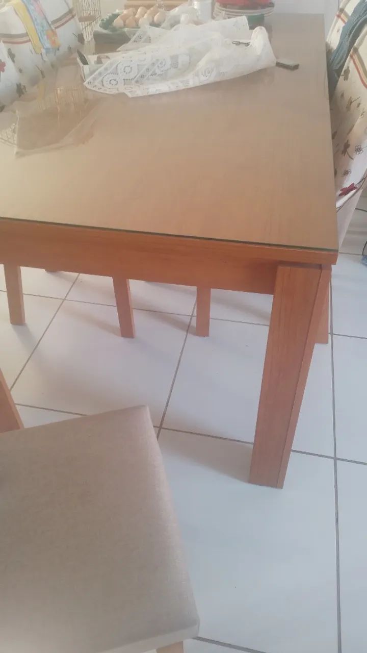 Mesa de jantar 6 cadeira em MDF - Foto 3