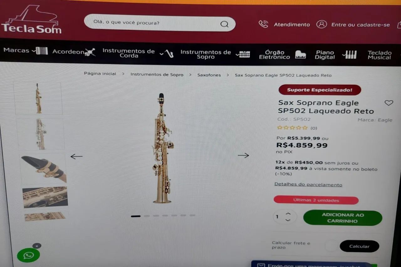 Sax soprano Eagle SP502 - Foto 5