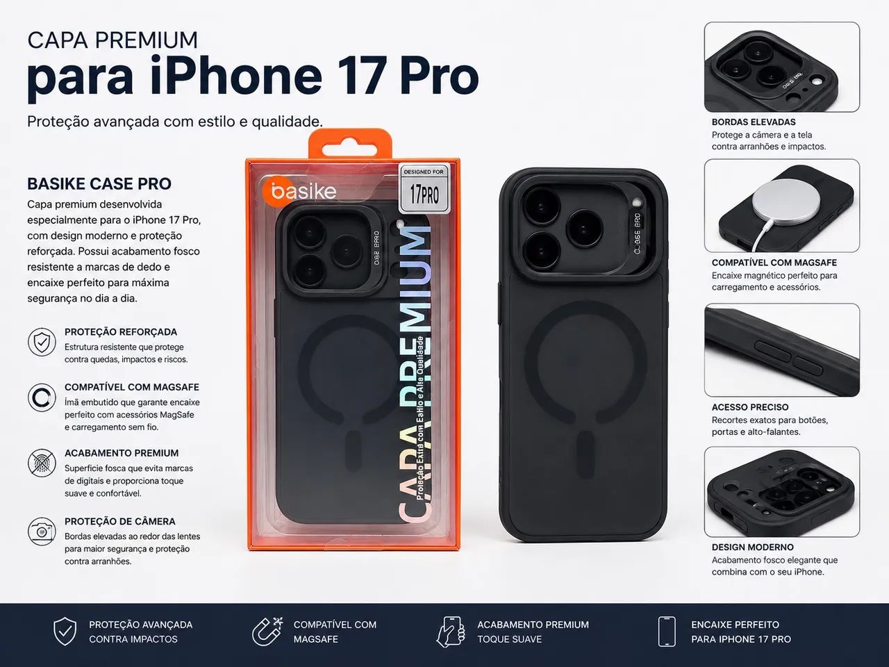 Capas iPhone 17, 17 Pro e 17 Pro Max  - Foto 2