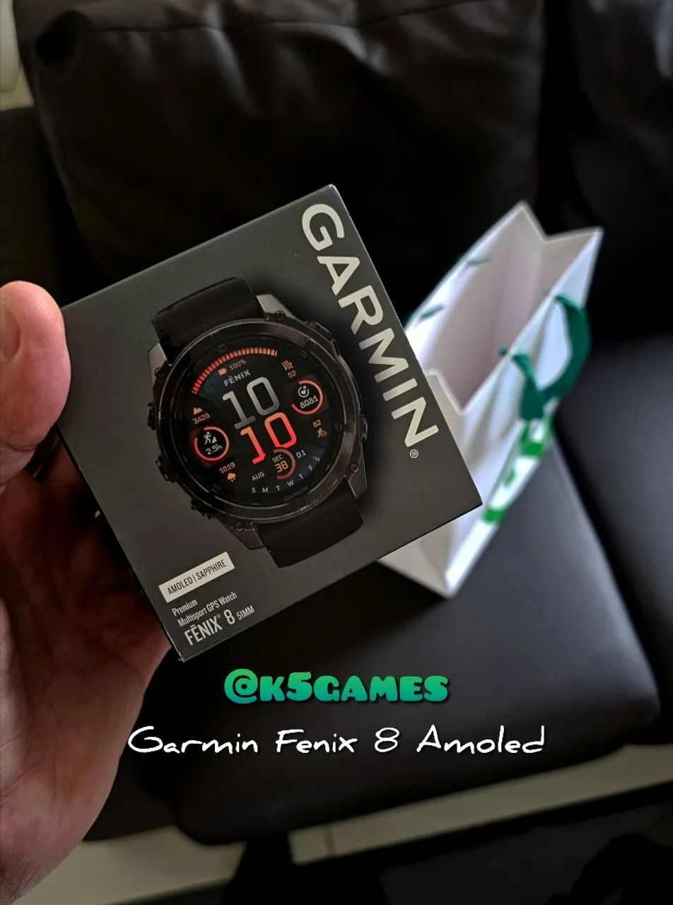 Garmin Fenix 8 Amoled Sapphire 51m - Preto Lacrado - ATENÇÃO ABC SP 