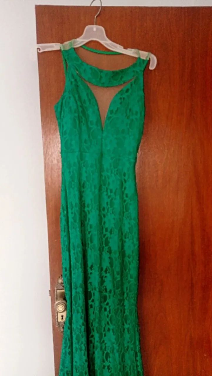 Vestido sereia verde