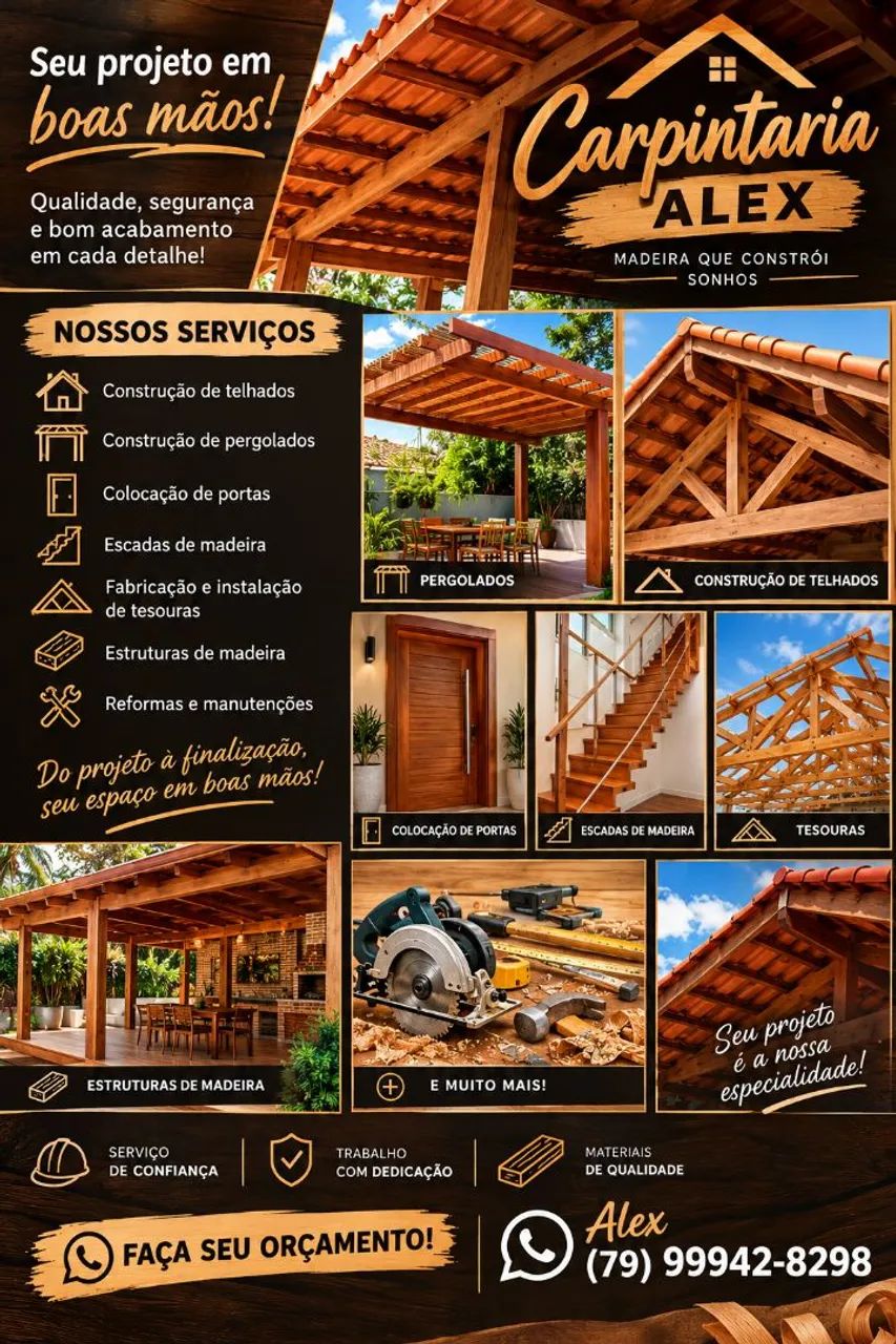 Serviços de carpintaria 