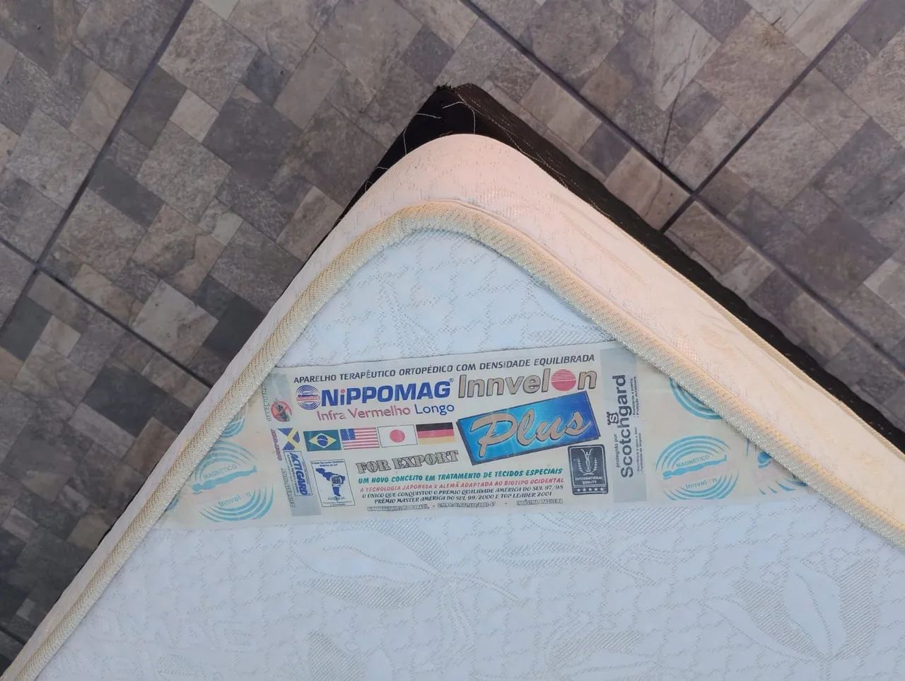 Cama box casal colchão ortopédico magnético 