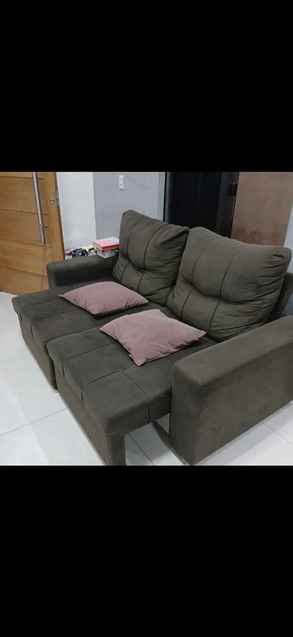 Sofá dois lugares retrátil/reclinável 