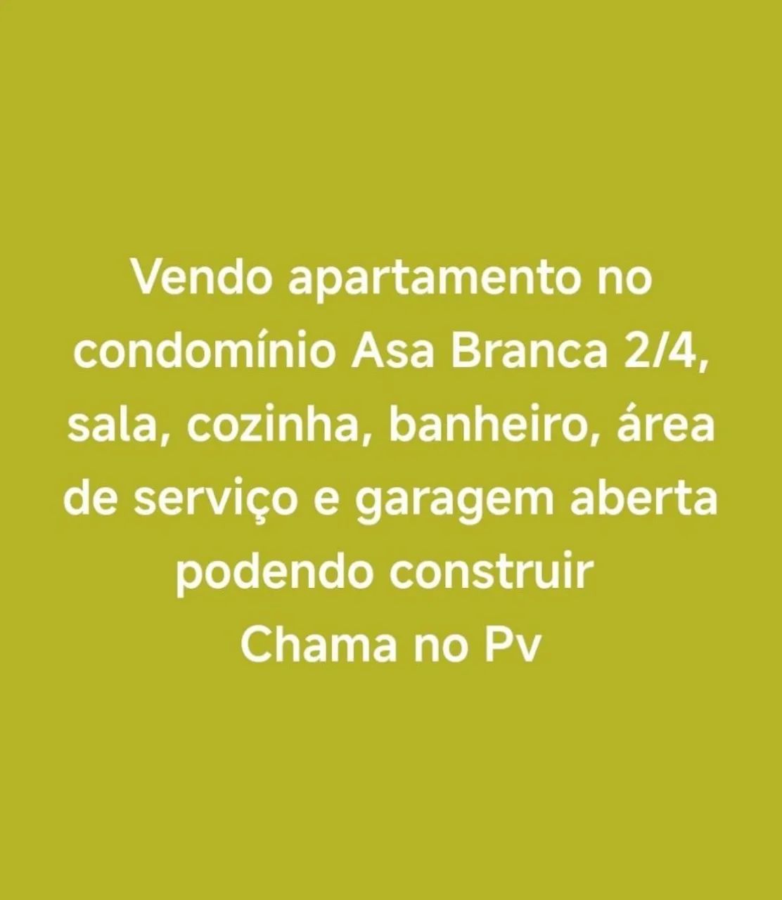 Tenho apartamento a venda 
