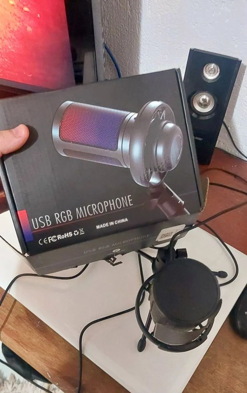 USB RGB Microphone Condensador - Foto 4
