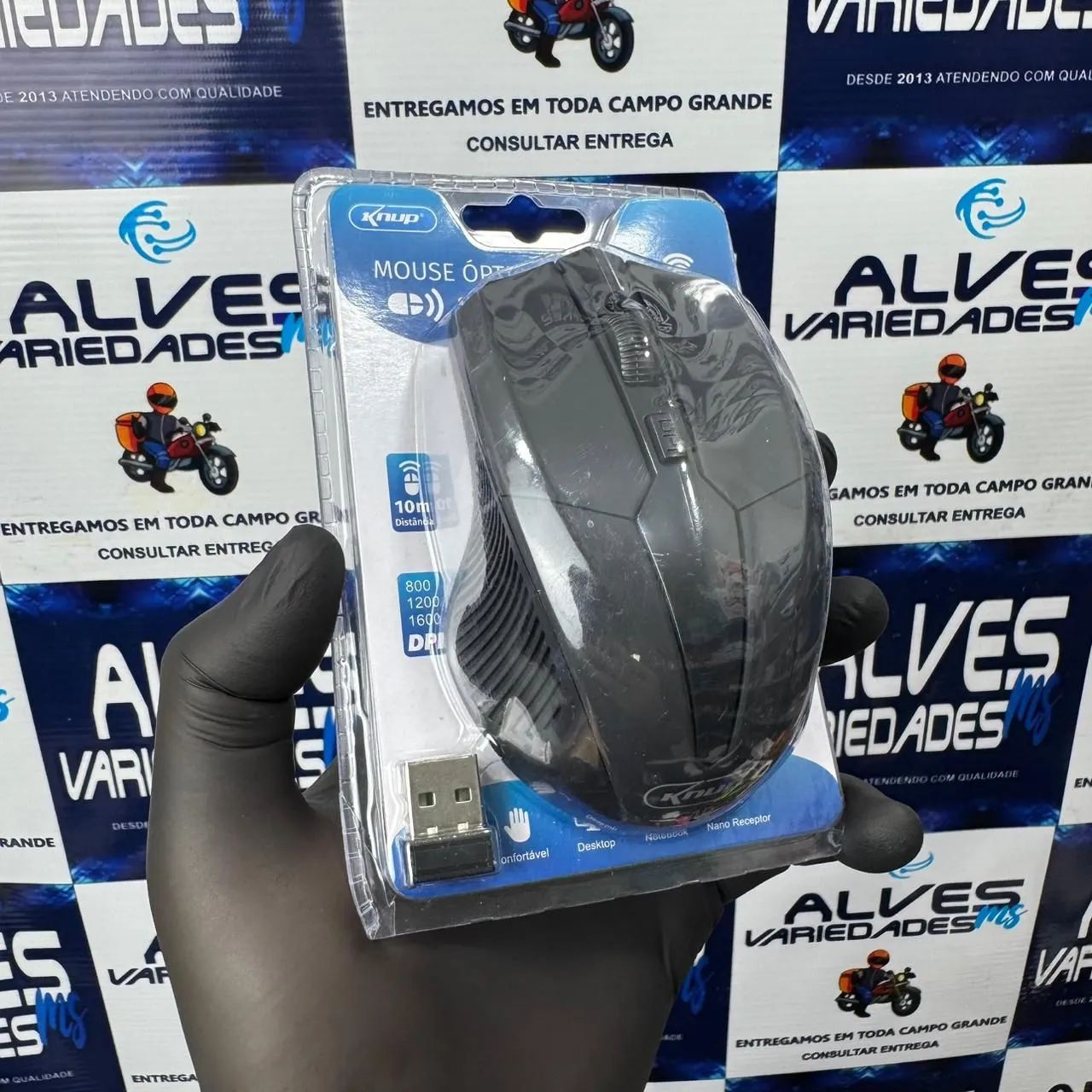 Mouse Sem Fio 2.4ghz 1600DPI