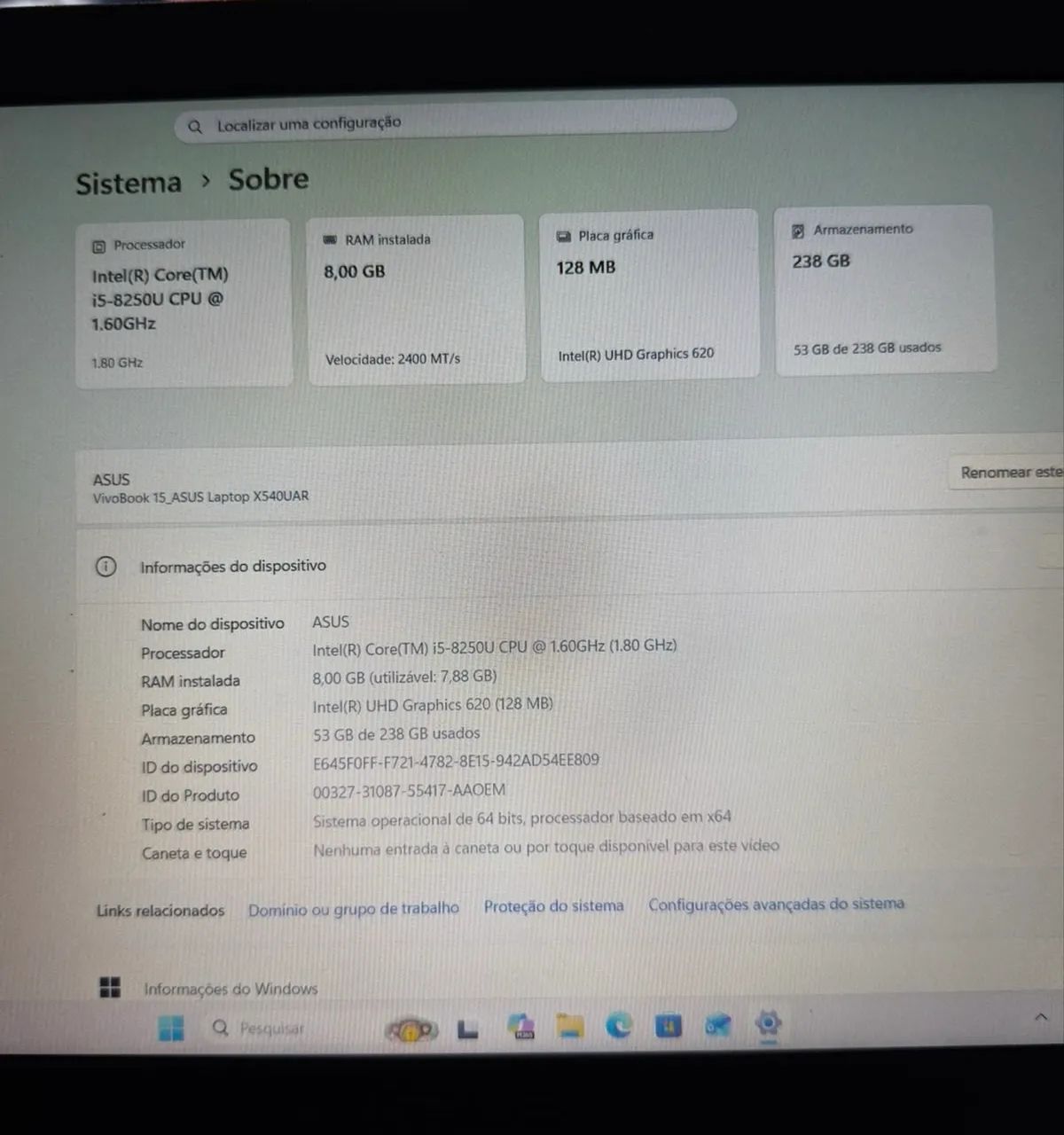 NOTEBOOK ASUS VIVOBOOK 15. INTEL CORE i5 - Foto 3