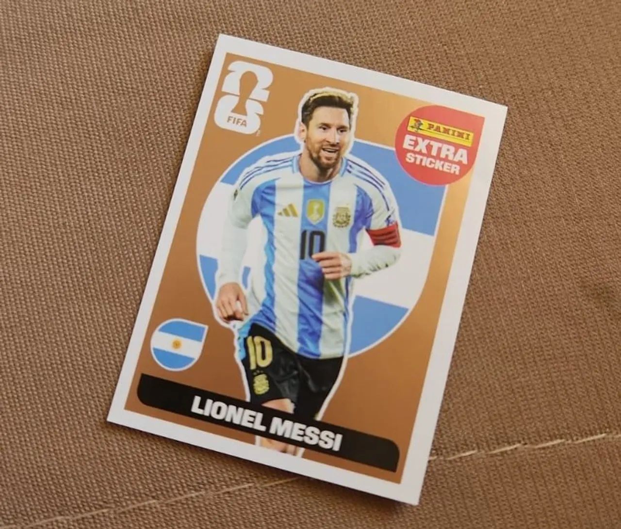 Figurinha Extra Messi Bronze Original 