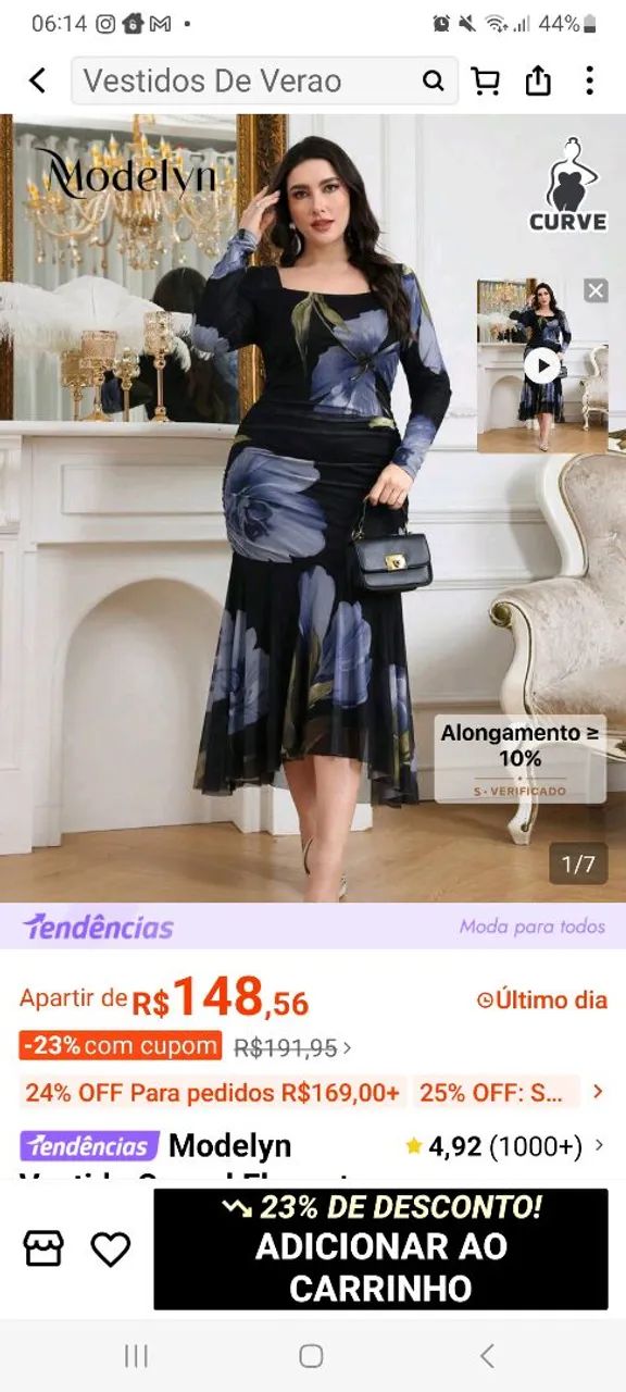 Vestido novo uma vez de uso GG  - Foto 2