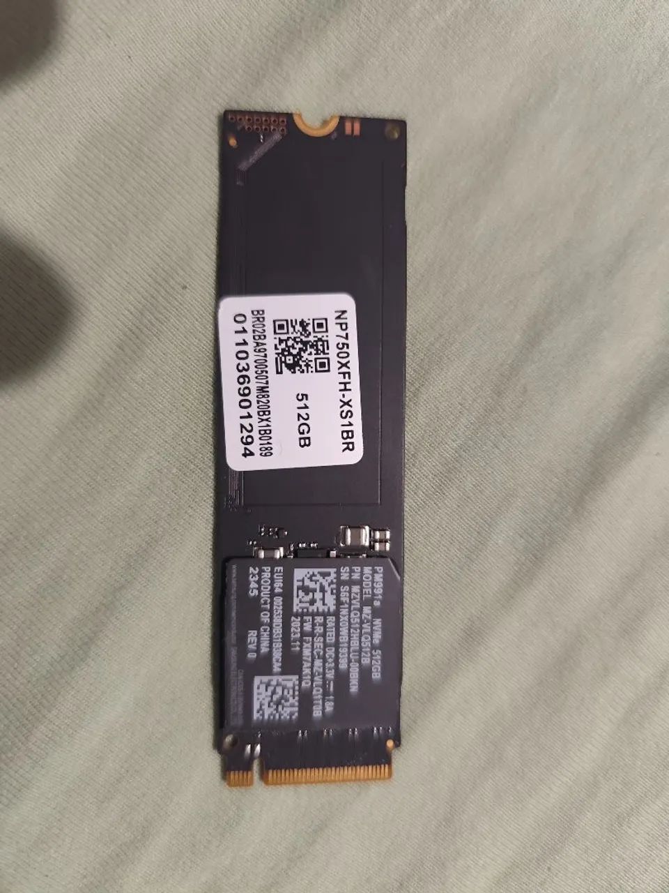 SSD Samsung nvme 512 gb original  - Foto 2