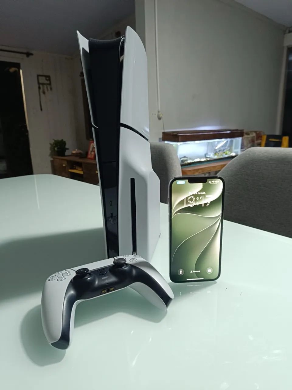 Vendo iPhone 13 Pro Max 256g e PlayStation 5 slim 1tb com leitor de disco  - Foto 3