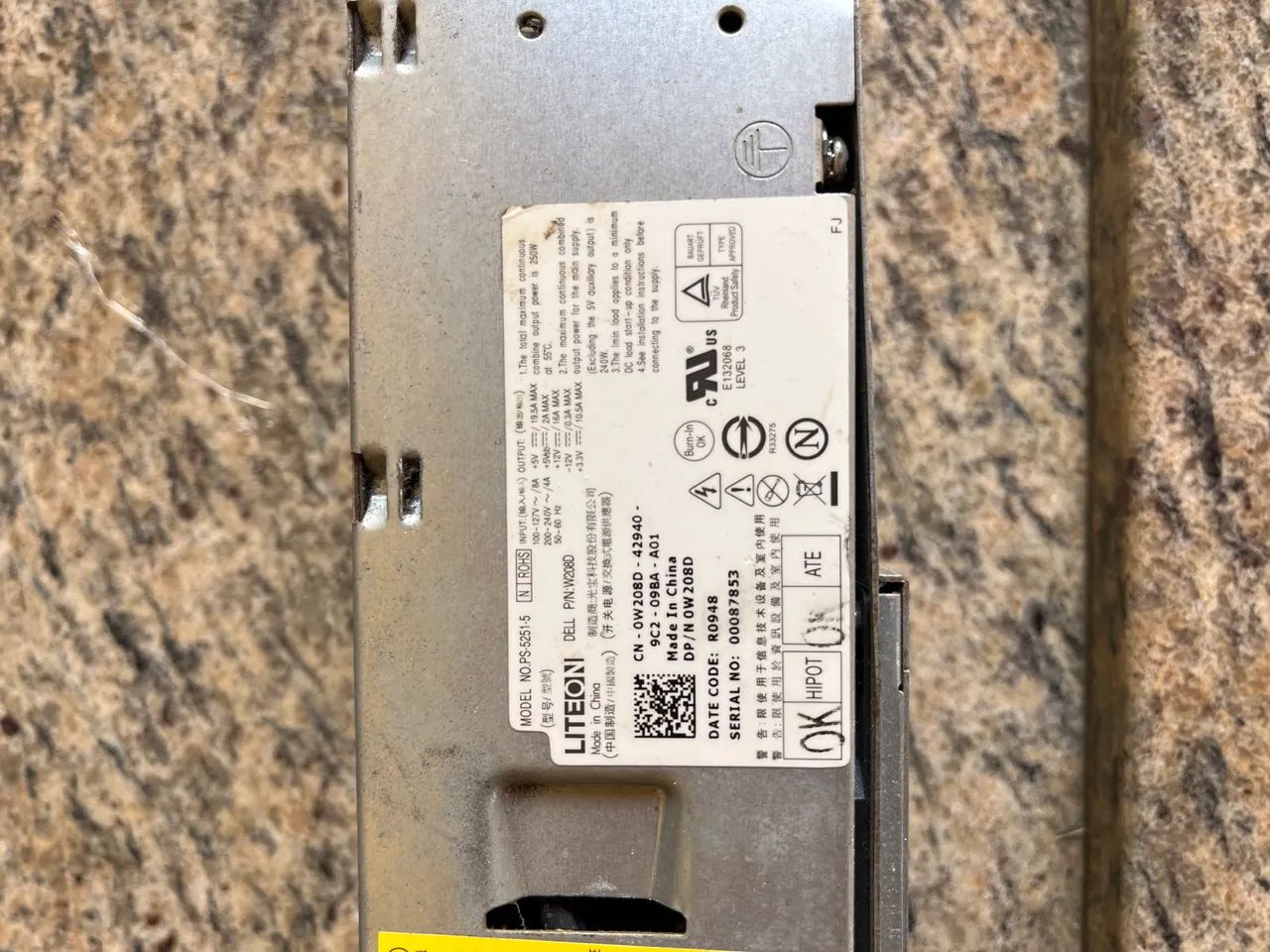 Fonte Dell PC PS-5251-5