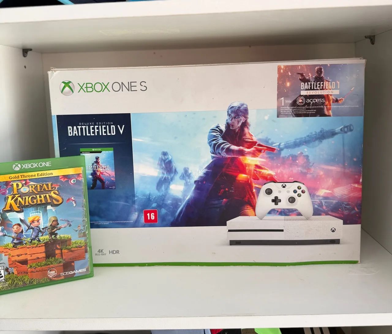 XBOX ONE S 1TB, 2 CONTROLES, JOGOS E CAIXA - Foto 5