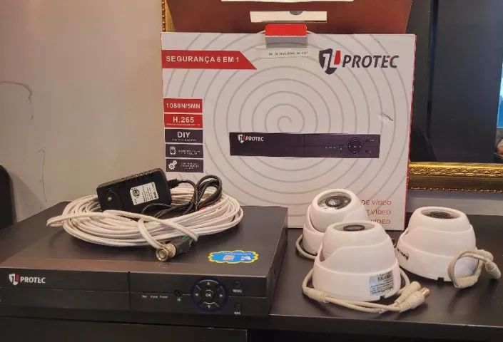  Kit de Segurança Fullsec + DVR Protec Completo com HD - Foto 2