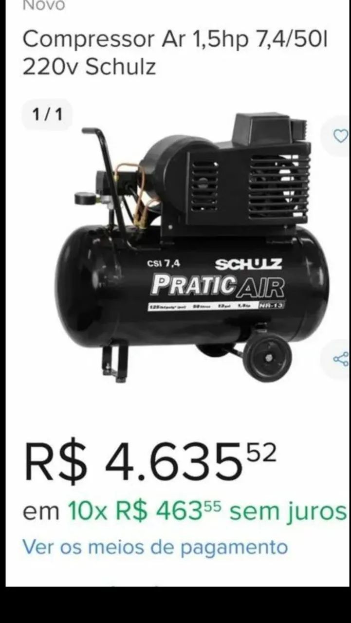 Compressor de ar Schulz Twister.  - Foto 6