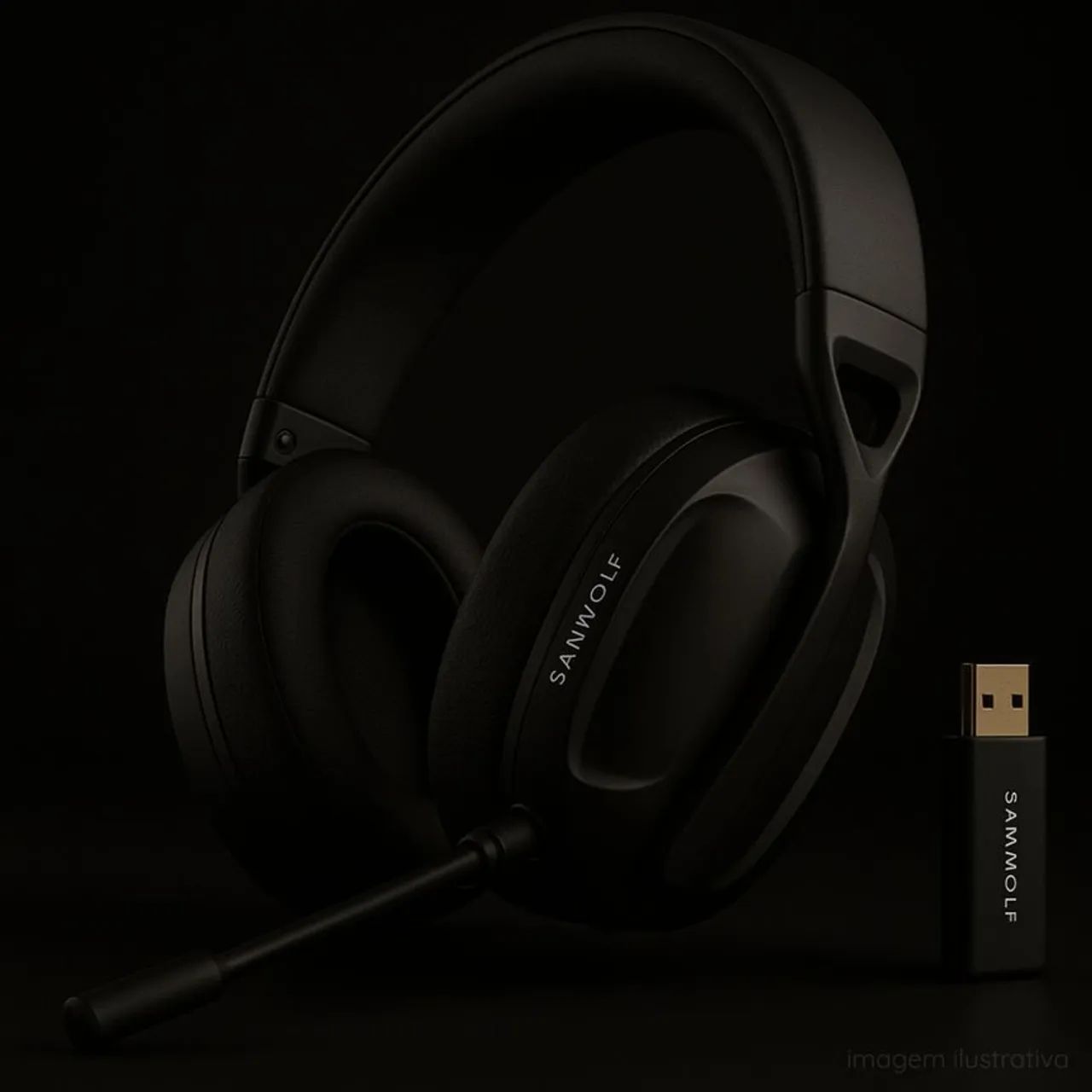 Headset Tri-mode SmailWolf Lp80 
