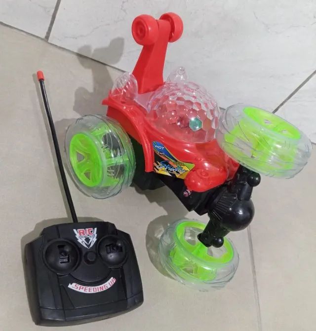 Carrinho Maluco 360º com led e som infantil - Foto 2