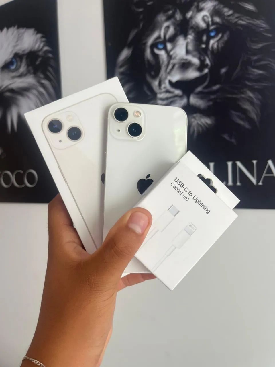 iPhone 13 128Gb branco COM CAIXA ORIGINAL