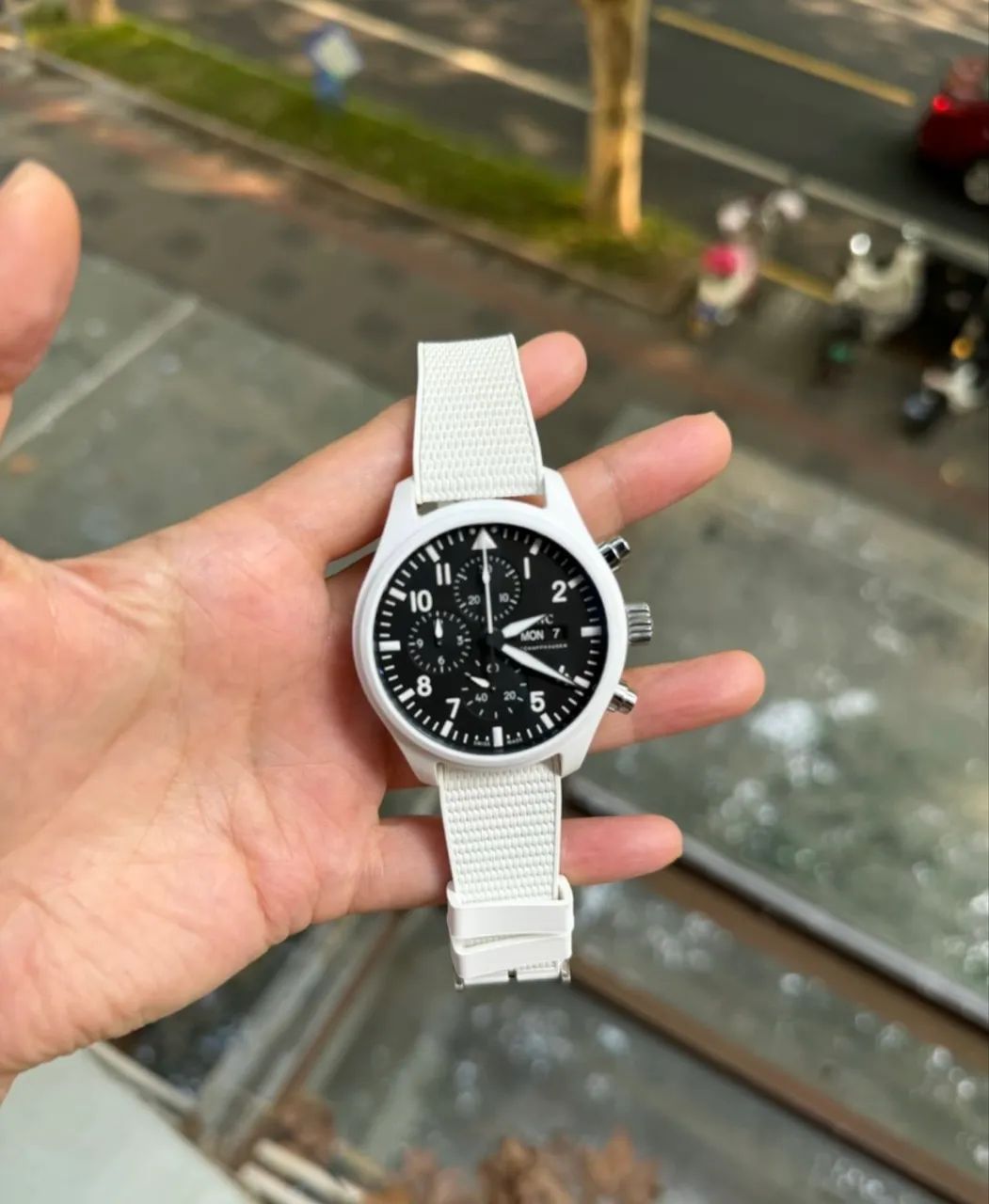 Relógio IWC Pilot Branco - Foto 4