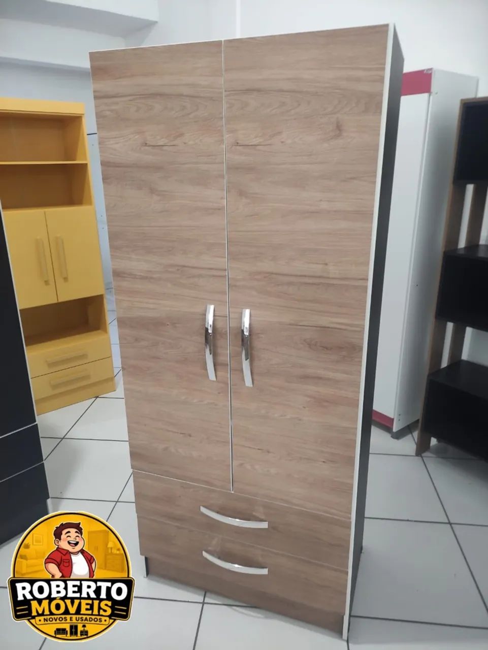 Guarda roupa solteiro 100% Mdf - Foto 2