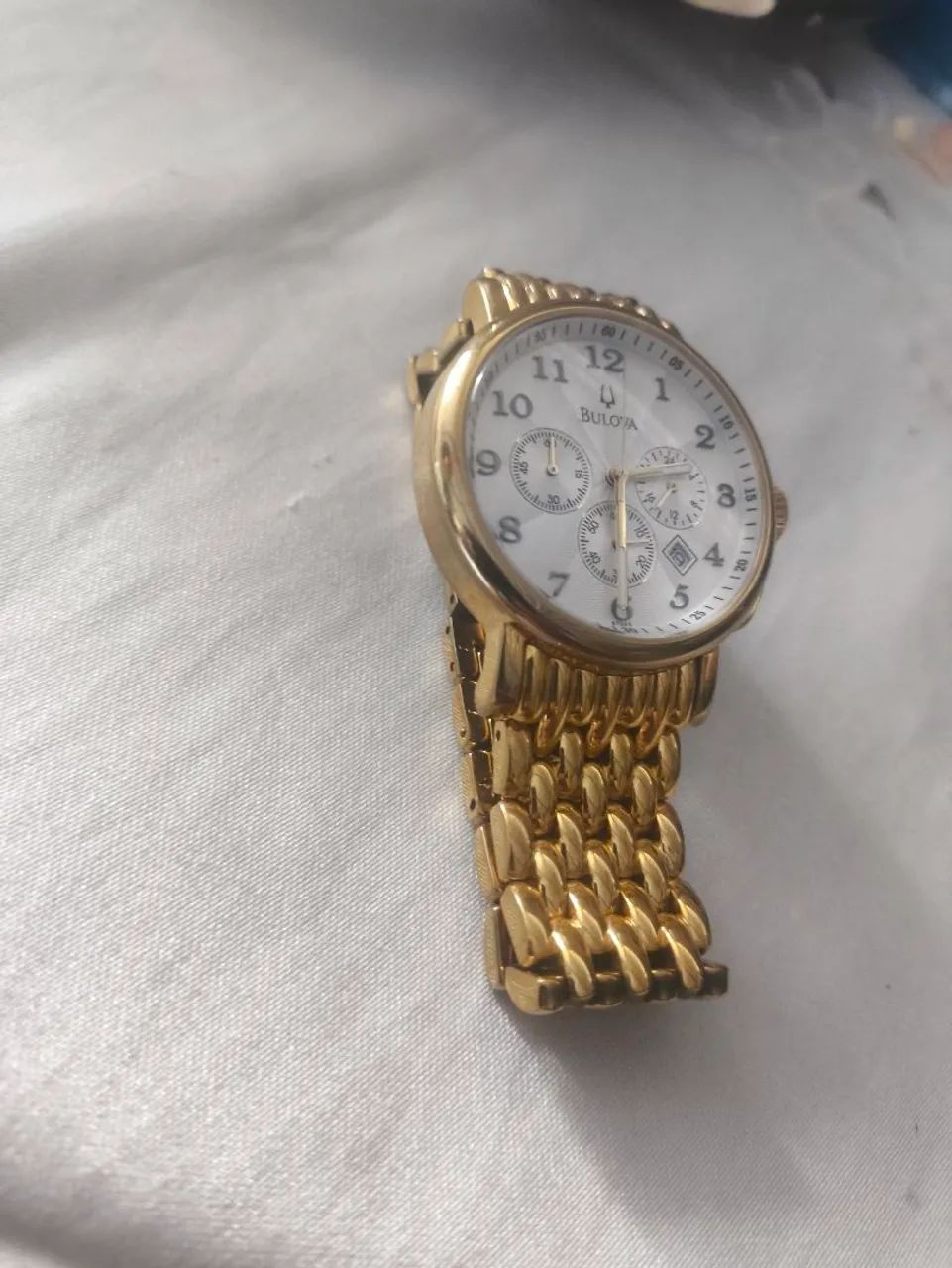 Relógio Bulova Dourado Cronógrafo  - Foto 5